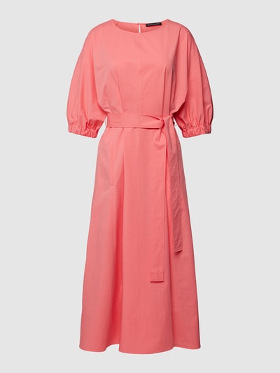 Luisa Cerano Midikleid mit Bindegürtel Lachs 2