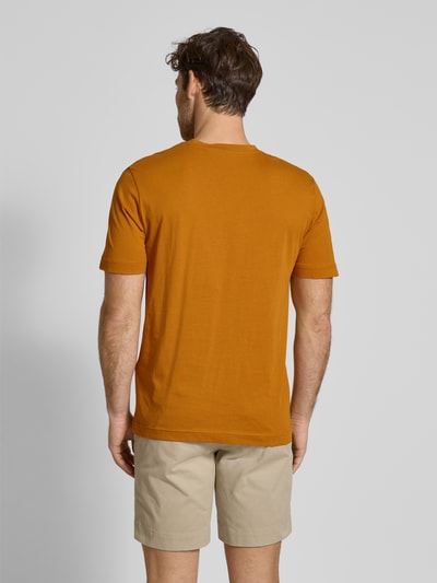 Tom Tailor Regular Fit T-Shirt aus reiner Baumwolle Senf 5