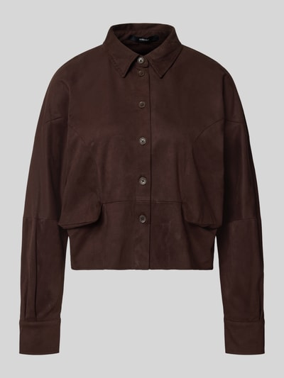 Someday Blazer mit Knopfleiste Modell 'Nylia' Dunkelbraun 2