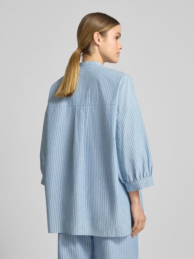 JAKE*S STUDIO WOMAN Relaxed Fit Bluse mit Stehkragen Jeansblau 5