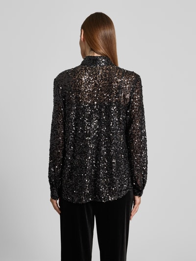 Christian Berg Cocktail Regular Fit Bluse mit Pailletten Black 5