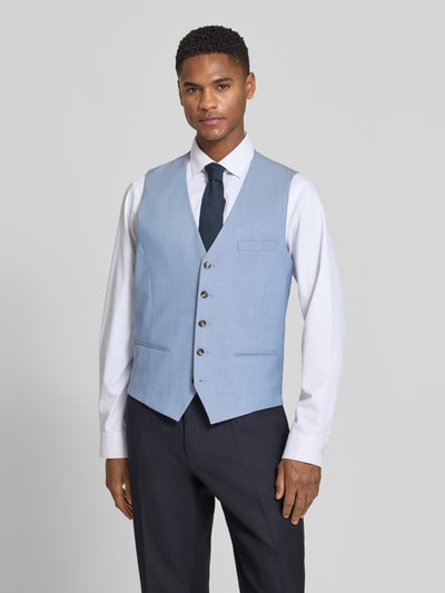 s.Oliver BLACK LABEL Regular Fit Anzugweste mit Viskose-Anteil Bleu 4