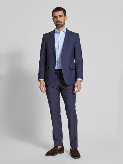 Jake*s Koszula biznesowa o kroju slim fit z diagonalu Jasnoniebieski 1