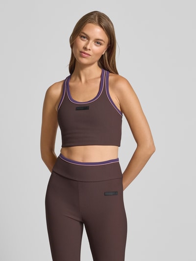 EA7 Emporio Armani Beha met labeldetail Donkerbruin - 4