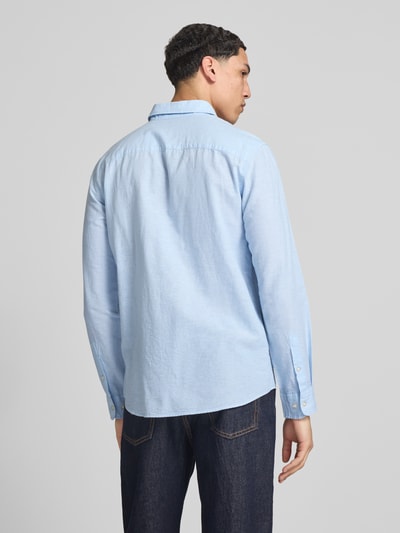 JACK & JONES Koszula casual z kołnierzykiem kent, krój regular fit, model 'BREEZE' Jasnoniebieski 5