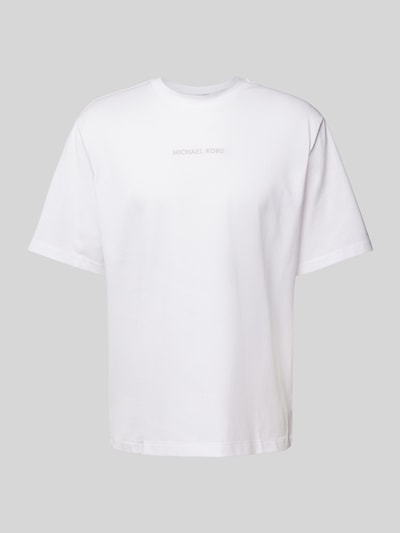 Michael Kors T-Shirt mit Label-Stitching Modell 'VICTORY' Weiss 2