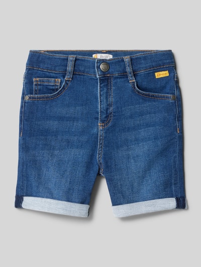 Steiff Jeansshorts aus reiner Baumwolle Blau 1