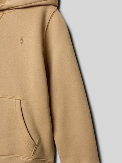 Polo Ralph Lauren Kids Hoodie mit Logo-Stitching Khaki 2