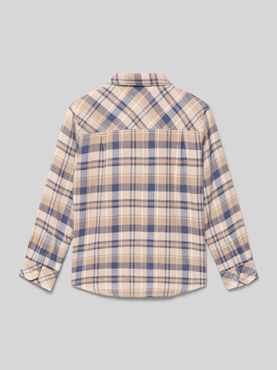 s.Oliver RED LABEL Regular fit vrijetijdsoverhemd van een mix van katoen en viscose Beige - 3