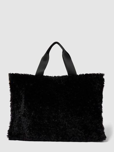 Liu Jo White Shopper mit Teddyfell Modell 'NEW PUNKY ATTITUDE' Black 4