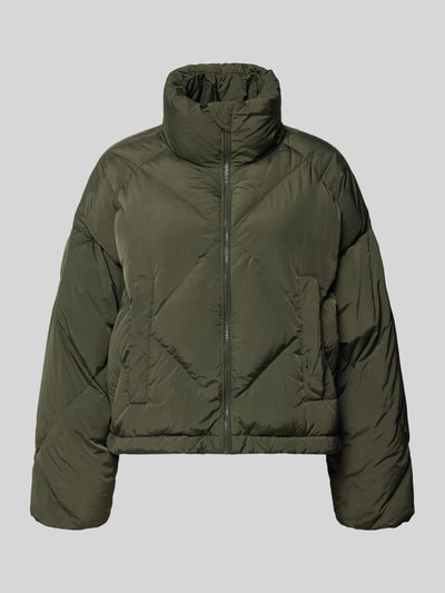 Weekend Max Mara Kurtka pikowana z wysoką stójką model 'EDITO' Khaki 1