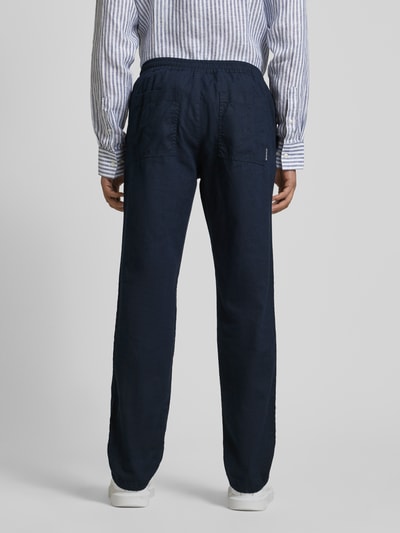 Tom Tailor Regular fit broek met tunnelkoord Marineblauw - 5