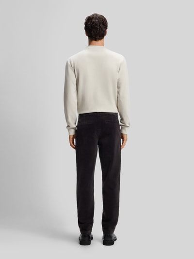 BOSS Orange Chinosy o kroju tapered fit z mieszanki bawełny Ciemnobrązowy 5