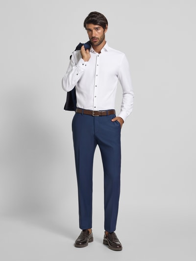 OLYMP Level Five Koszula biznesowa o kroju slim fit z kołnierzykiem typu kent Biały 1