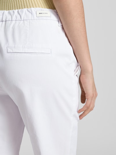 MAC Capribroek met paspelzakken aan de achterkant Wit - 3