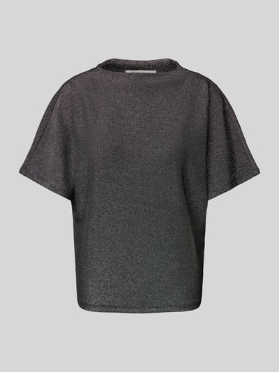 Tom Tailor Denim Regular Fit T-Shirt mit Effekt-Garn Black 2