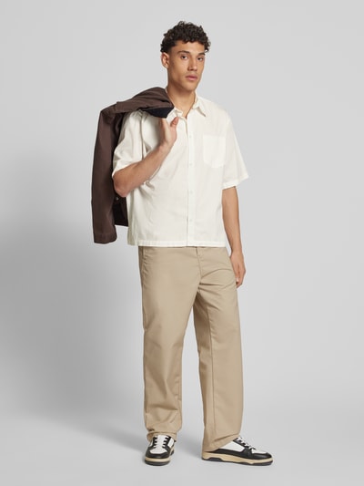 WEEKDAY Freizeithemd mit Knopfleiste Modell 'Franco' Offwhite 1