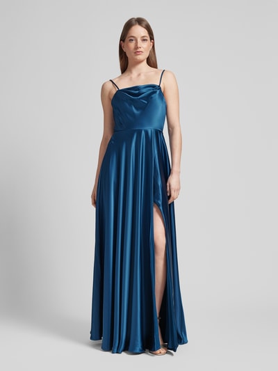 Laona Abendkleid mit Wasserfall-Ausschnitt Petrol 4