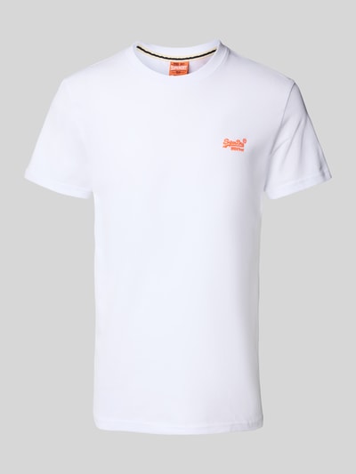 Superdry T-shirt met labelstitching Wit - 2