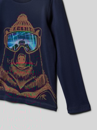 s.Oliver RED LABEL Regular fit shirt met lange mouwen van puur katoen Marineblauw - 2