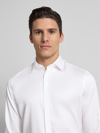 Jake*s Slim Fit Business-Hemd mit Kentkragen Weiss 3