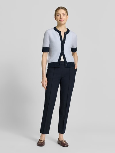 Christian Berg Woman Selection Hose in verkürzter Passform mit Längsnähten Marine 1