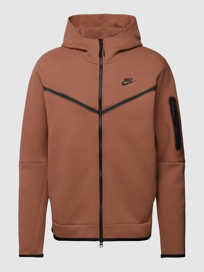 Nike Sweatjacke mit Label-Print Camel 2