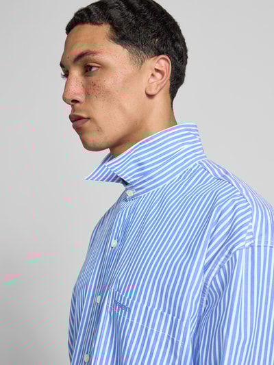 VETEMENTS Relaxed Fit Freizeithemd mit Brusttasche Hellblau 3