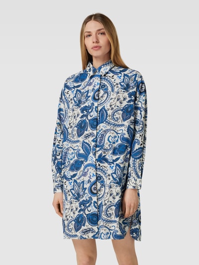 Princess Goes Hollywood Blousejurk met all-over motief, model 'Paisley' Bleu - 4