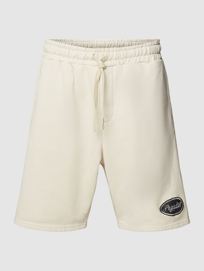 PEGADOR Sweatshorts mit Label-Detail Modell 'Boyd' Offwhite 2