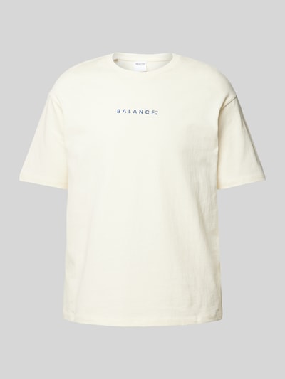 SELECTED HOMME T-shirt met statementprint, model 'LOOSE-BALANCE' Offwhite - 2