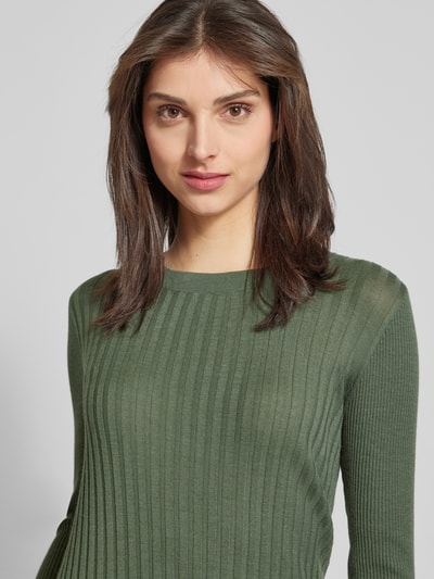 Windsor Longsleeve mit Strukturmuster Oliv 3