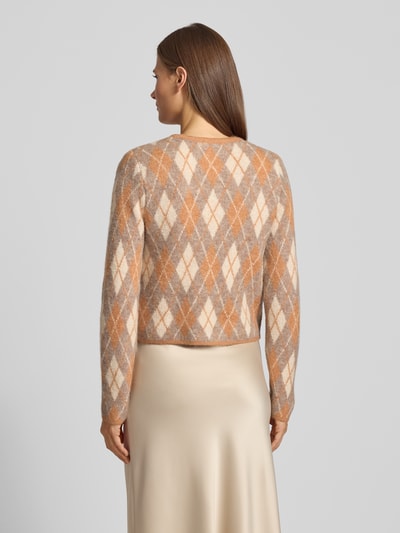 SUNCOO PARIS Strickjacke mit Rundhalsausschnitt Modell 'GUILAIN' Camel 5