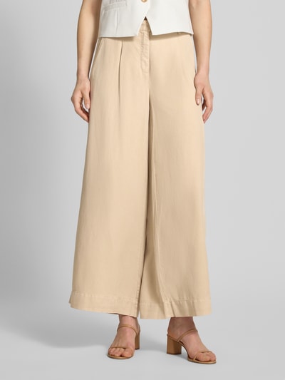 Cambio Stoffen broek met Franse steekzakken, model 'ADELINE' Lichtbruin - 4