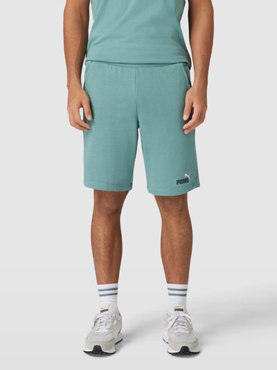 PUMA PERFORMANCE Sweatshorts mit Label-Print Petrol 4