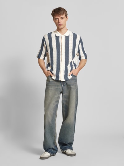 Jack & Jones Regular Fit Freizeithemd mit Polokragen Modell 'TYLER' Petrol 1