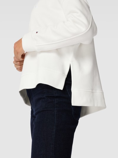 Tommy Hilfiger Sweatshirt mit Label-Stitching Modell 'TONAL' Weiß 3