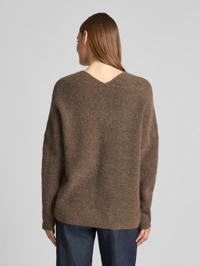MOS MOSH Strickpullover aus Woll-Mix Modell 'THORA' Taupe 5