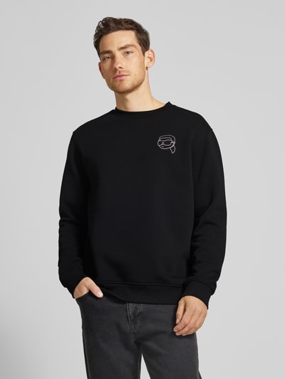 Karl Lagerfeld Sweatshirt mit Motiv-Print BLACK 4