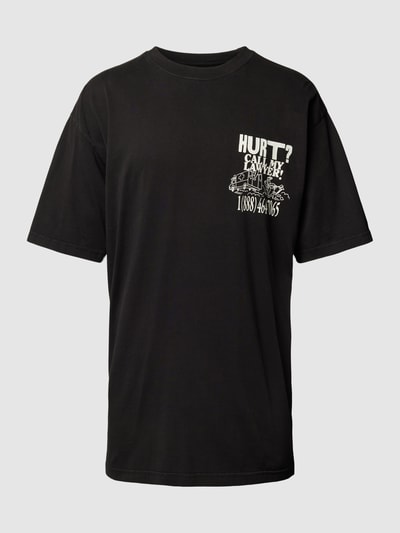 MARKET T-Shirt mit Statement-Print Modell 'CALL MY LAWYER' Black 2