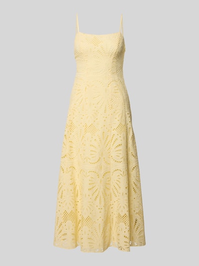 Produktfoto, jasnożółte Cocktailkleid mit Lochstickerei Modell 'Maya' von Forever New z bawełny, A-linia, midi, szerokość w rozmiarze 36: 36 cm