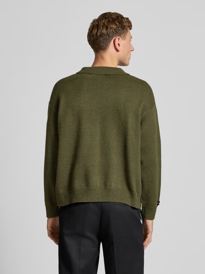 ANOTHER COTTON LAB Strickpullover mit Kentkragen Hellgruen 5