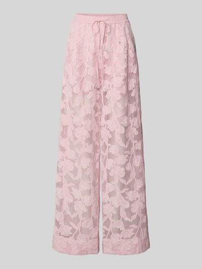 Essentiel Antwerp Loose Fit Weite Hose im semitransparentem Design Modell 'HENIM' Rosa 2