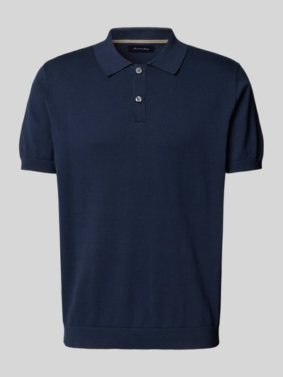 Christian Berg Men Poloshirt met labeldetail Marineblauw - 2