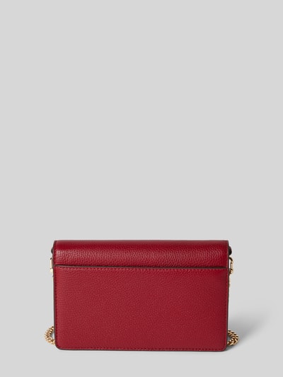 MICHAEL Michael Kors Clutch met runderleer en labelapplicatie, model 'JET SET' Rood - 4