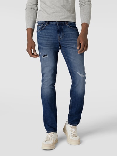 BOSS Orange Jeans met labeldetail, model 'Delaware' Blauw - 4