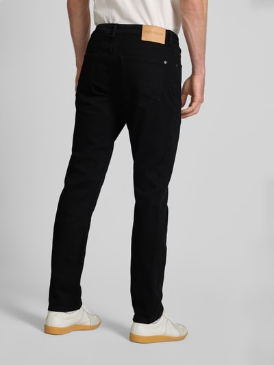 REVIEW Slim Fit Jeans im klassischen Five-Pocket-Design Black 5