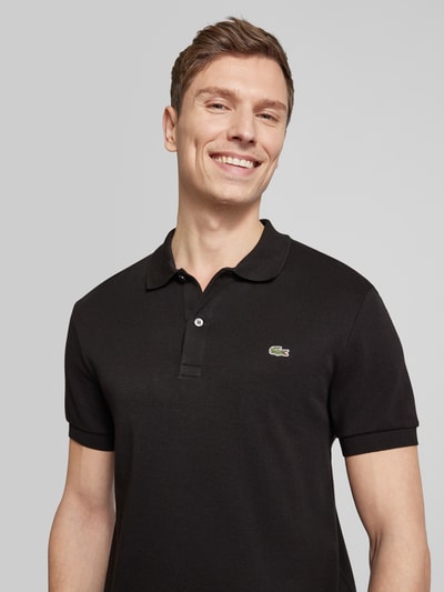 Lacoste Regular fit poloshirt met labeldetail Zwart - 3