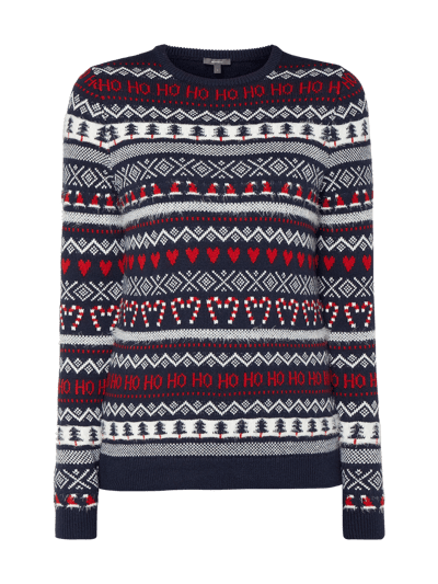 Montego Strickpullover mit Allover-Muster  Marine 2