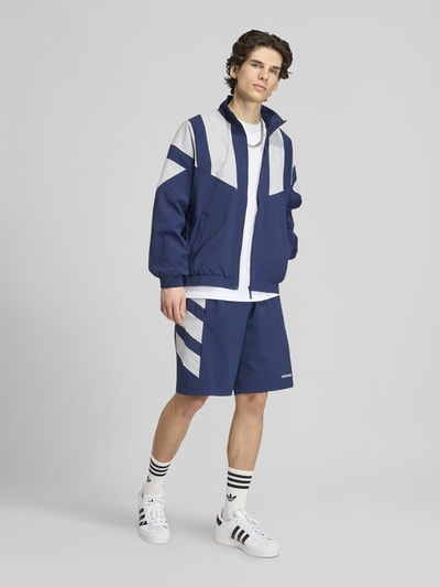 adidas Originals Relaxed Fit Sweatjacke mit Label-Stitching Marine 1